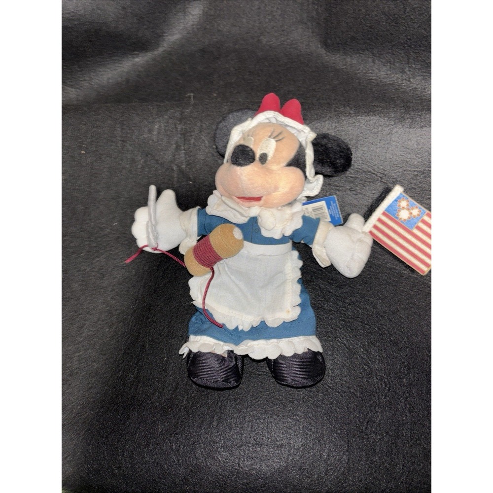 Disneyland Resort Exclusive Betsy Ross Colonial Dress Minnie Mouse 9" Plush